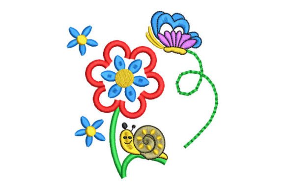 Colorful Flowers with Snail: A Designer's Review for Small Business Merch