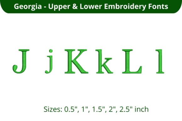 Georgia Font JKL Review for Real Embroidery Projects