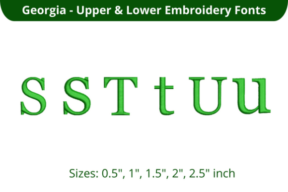 Georgia Font STU Review for Real Embroidery Projects