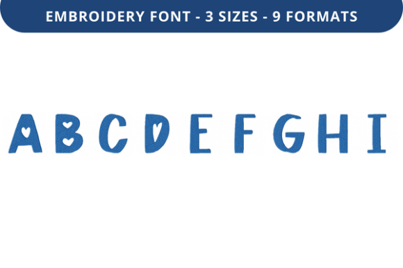 Heart of the City Font Uppercase a to I Review