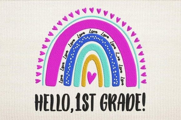 Hello 1st Grade Rainbow Review