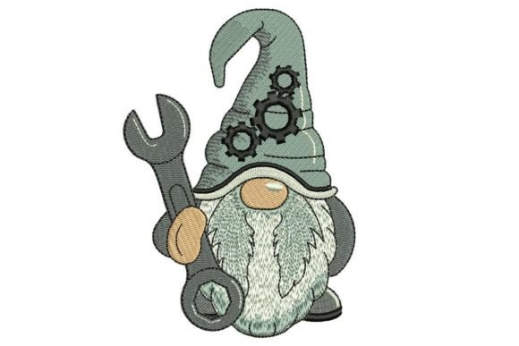 Mechanic Gnome Embroidery Design Review