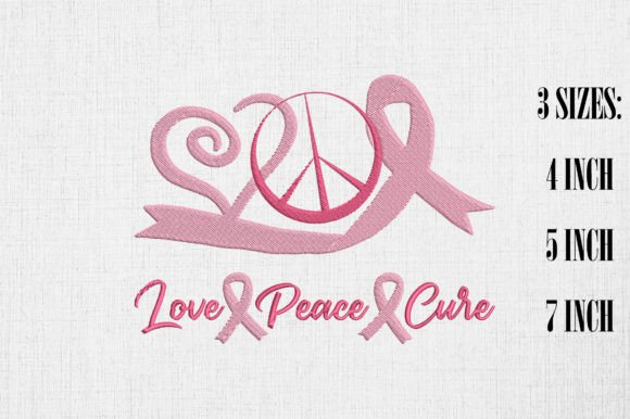 Peace Love Cure Breast Cancer Awareness Design Review