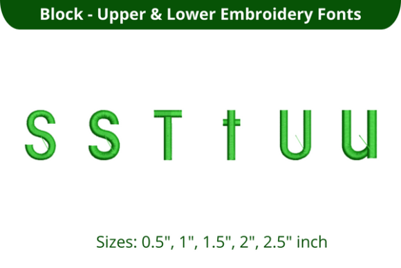Reviewing Block Font STU for Holiday Embroidery Collections