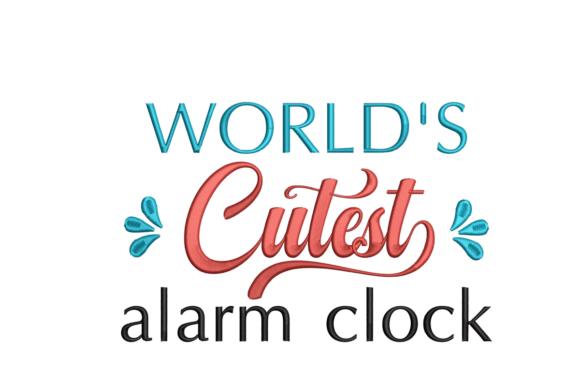 World s Cutest Alarm Clock for Holiday Embroidery
