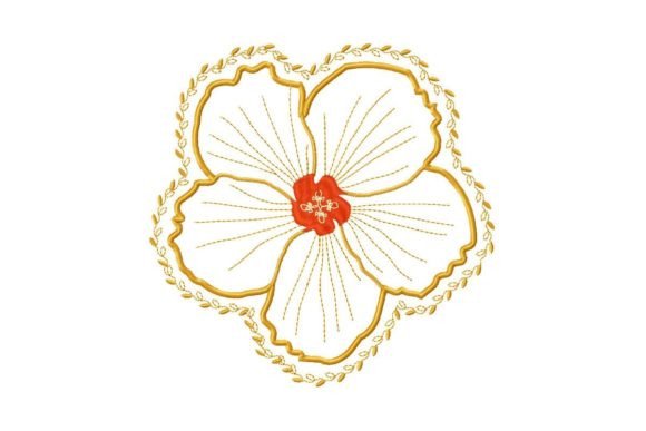 Yellow Flower Applique for Seasonal Collections